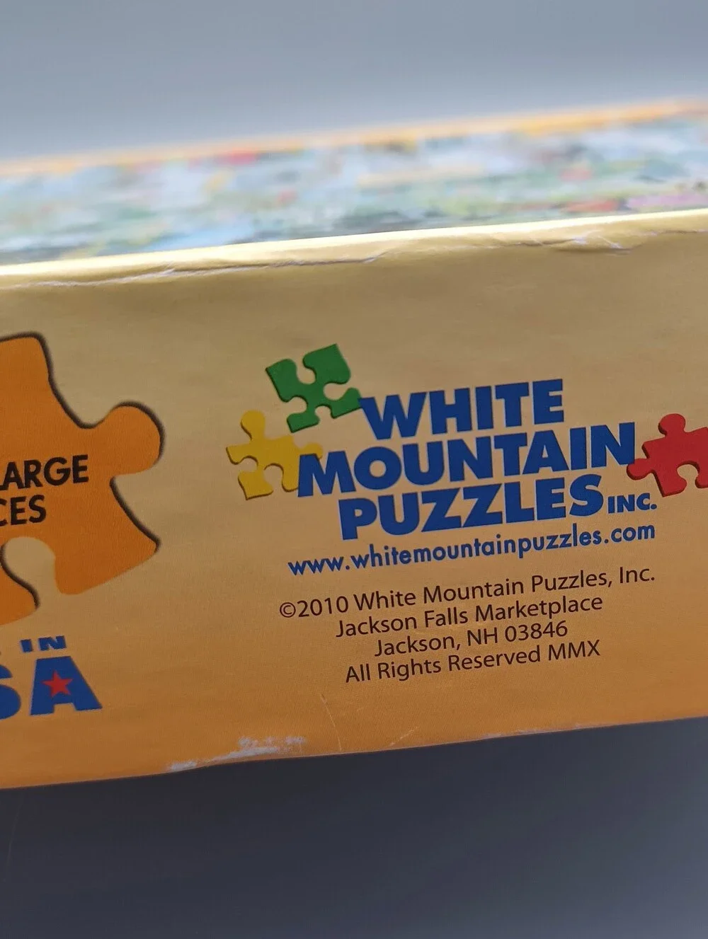 White Mountain Vermont Puzzle Complete